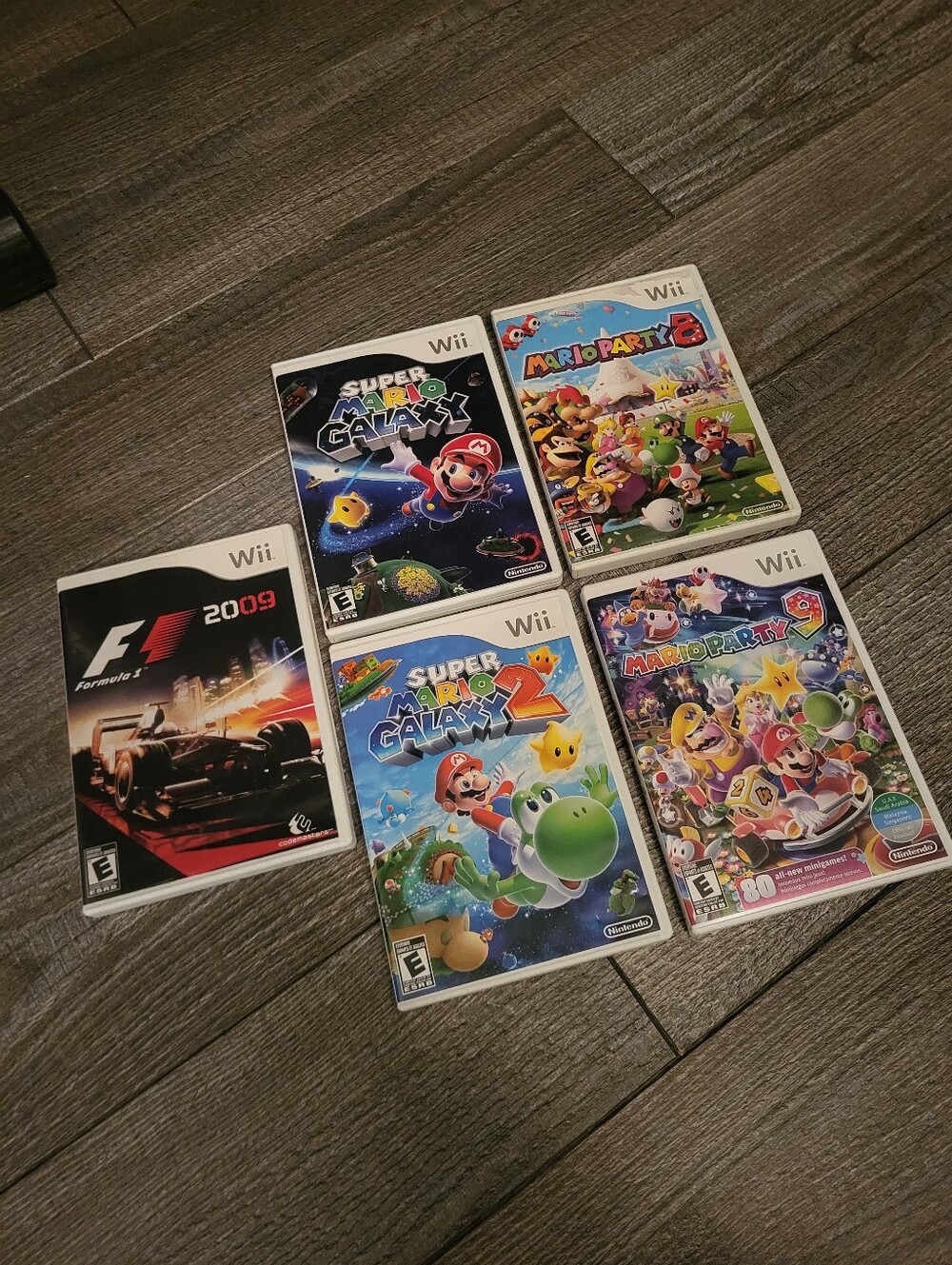 No GAME! 5 Nintendo Wii cases and instructions